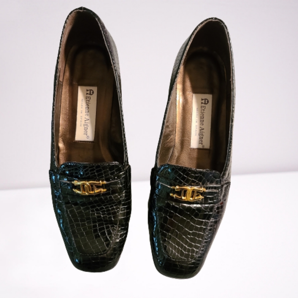 *Etienne Aigner Valentine Leather Loafers